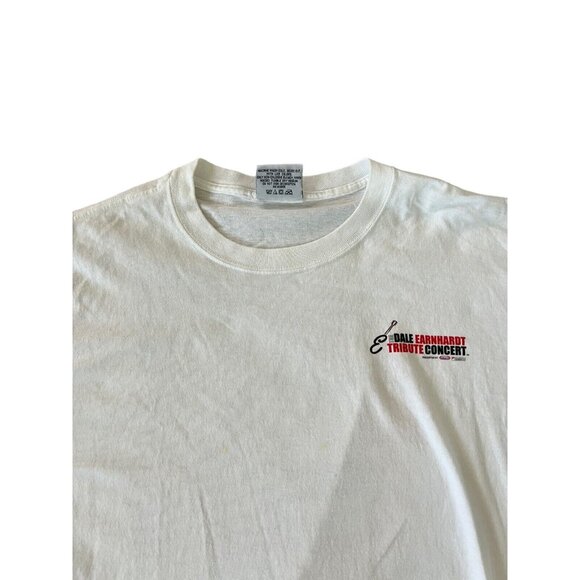 Chase Authentic Mens T Shirt Size XL White Dale Earnhardt Tribute Concert Print - Picture 4 of 10